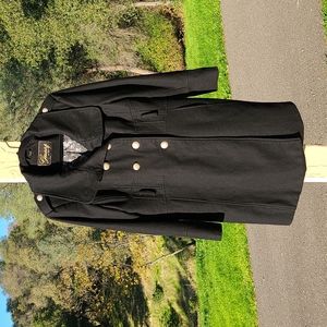 Guess Knee Length Wool Coat, Size XL